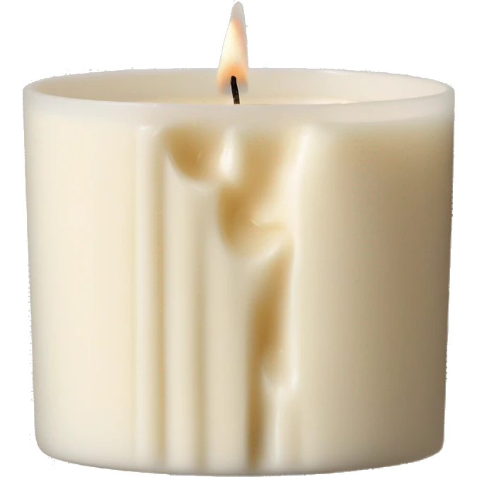 realistic cream coloured diptyque branded candle emoji