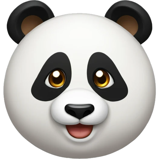 panda tirando un beso emoji