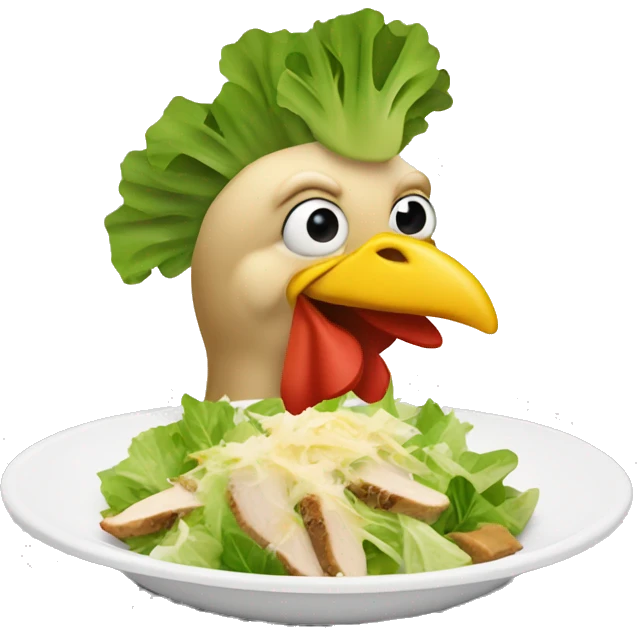 Chicken Cesar salad  emoji
