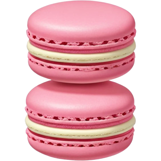 Pink macaron emoji