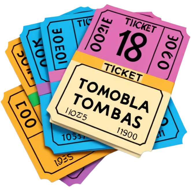 ticket tombola emoji