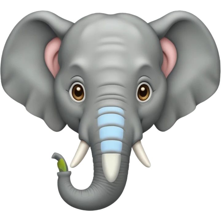 éléphant vu de face emoji