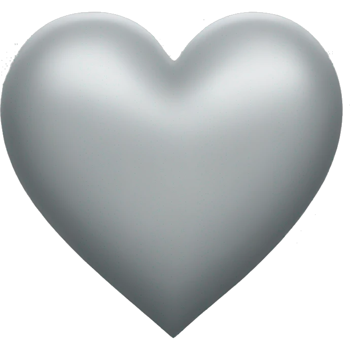 light grey heart emoji