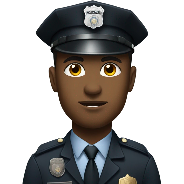 Black cop  emoji