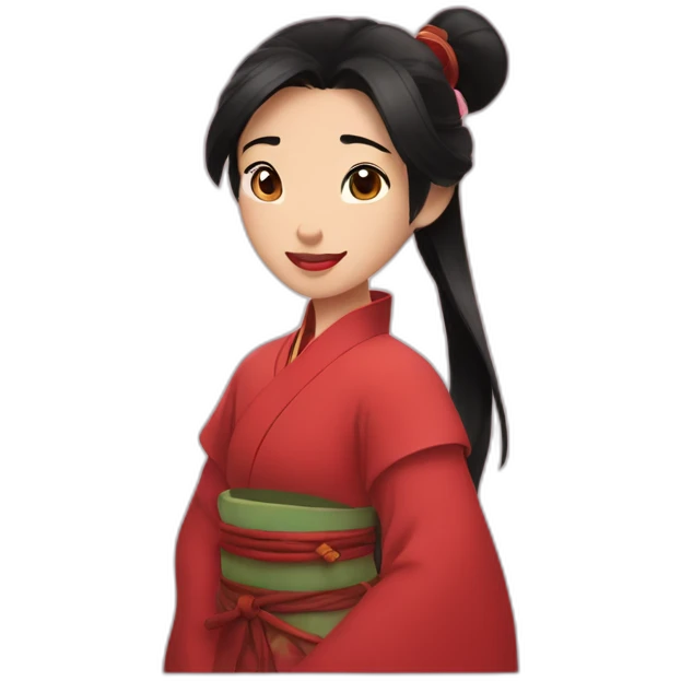 Mulan and Mushu emoji