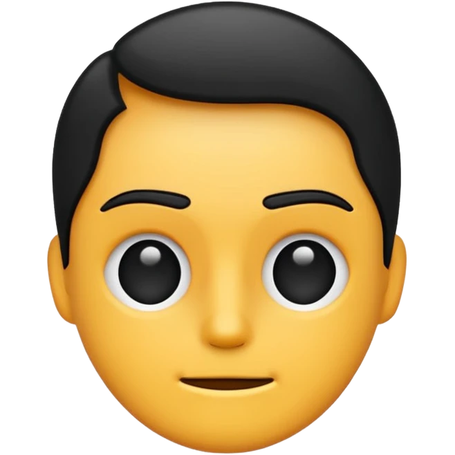 i only want an outline and it has to be straight emoji