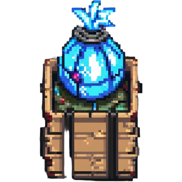 2d power up crate with bomb emoji