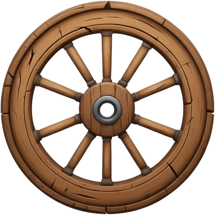 ancient woody wheel  emoji