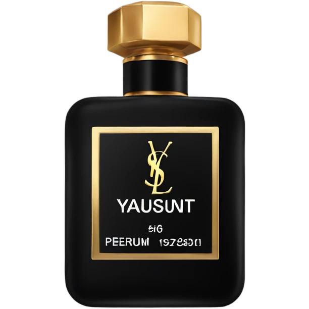black ysl perfume emoji