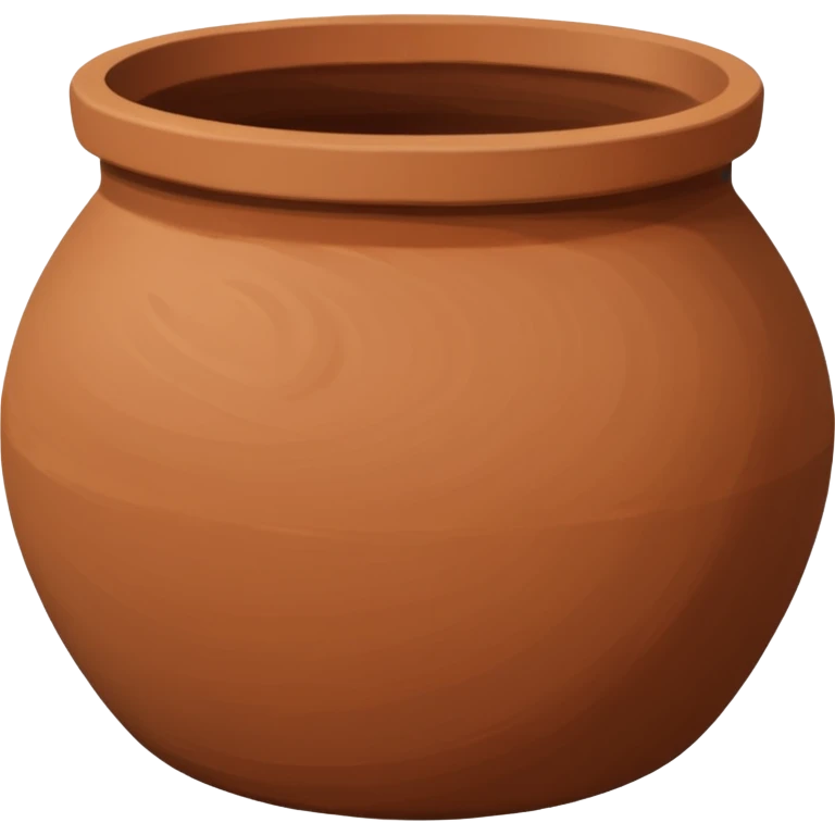 brown clay pot matka empty emoji