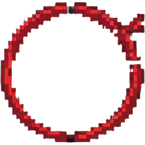 pixel art no symbol with red circle slash emoji