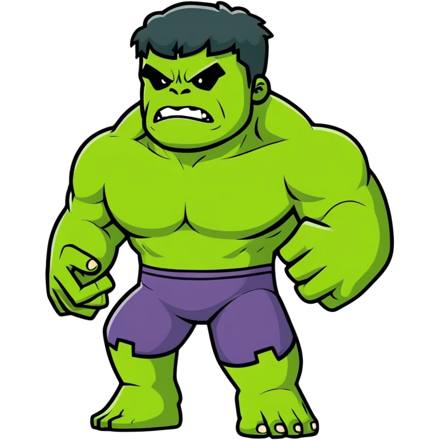 Hulk from Marvel emoji
