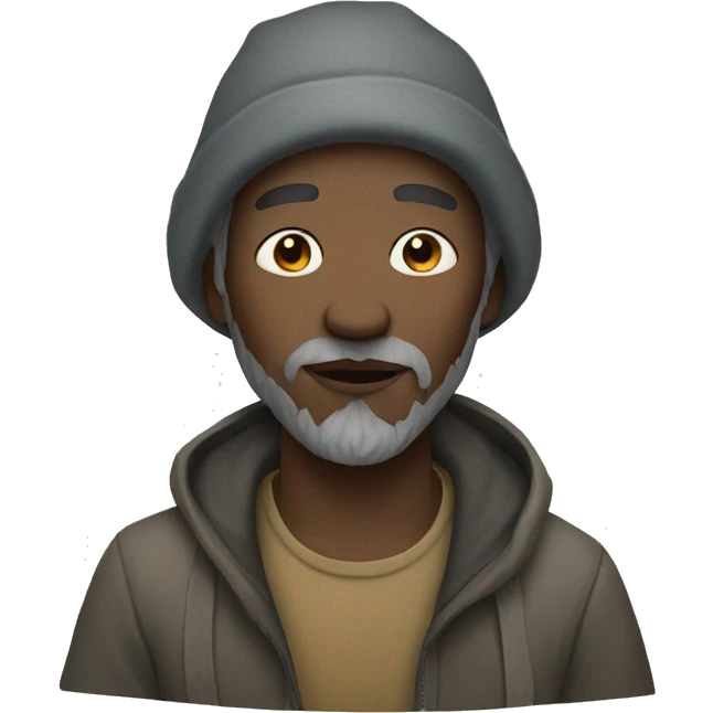 Homeless white skin  emoji