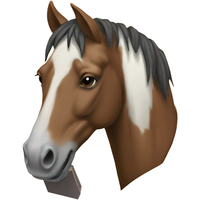 Horse playing poker emoji