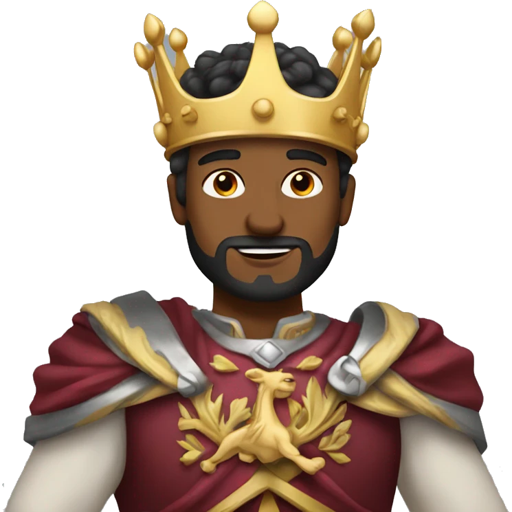 manly king man with crown emoji