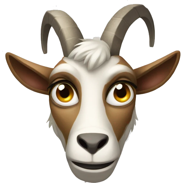angry dissatisfied goat emoji