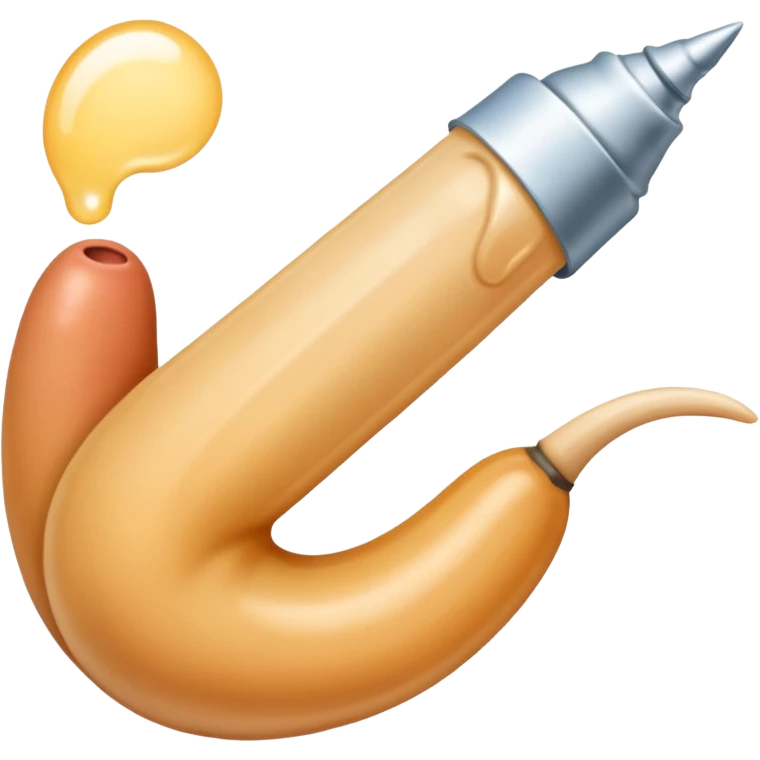 Penis with cum emoji