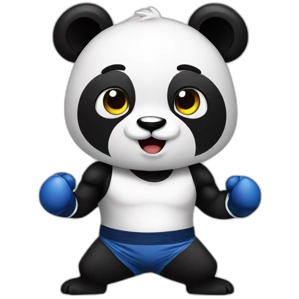  panda boxing  emoji