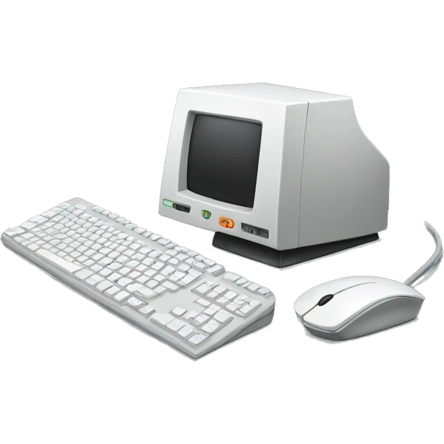 Computer with mouse and keyboard  emoji