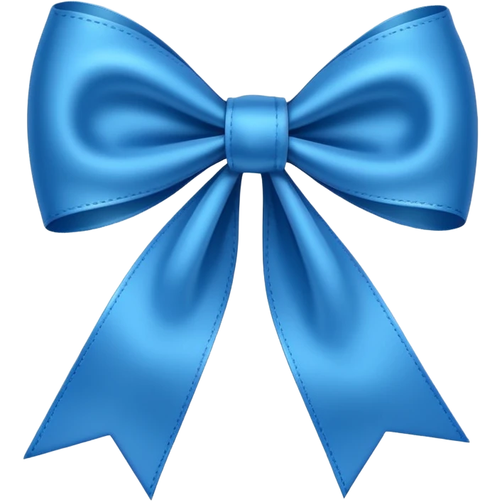 Blue ribbon emoji