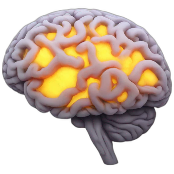 nuclear brain emoji