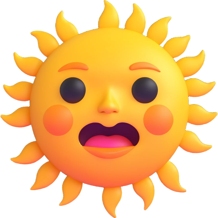 crying sun emoji