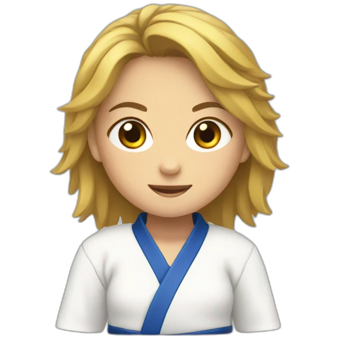Judo fille emoji