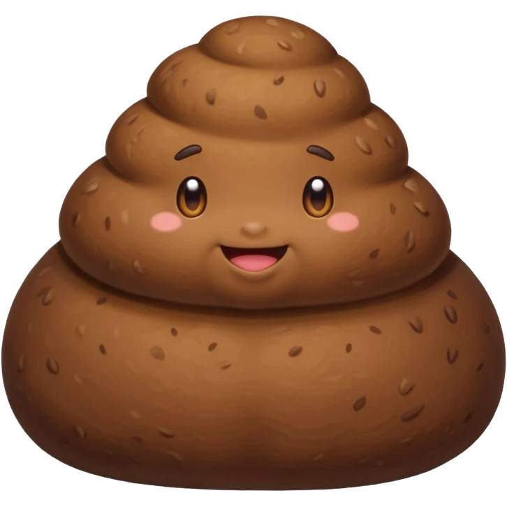 Thicc poo with butt cheeks emoji