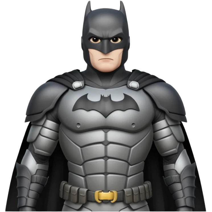 caucasian batman full body armour emoji