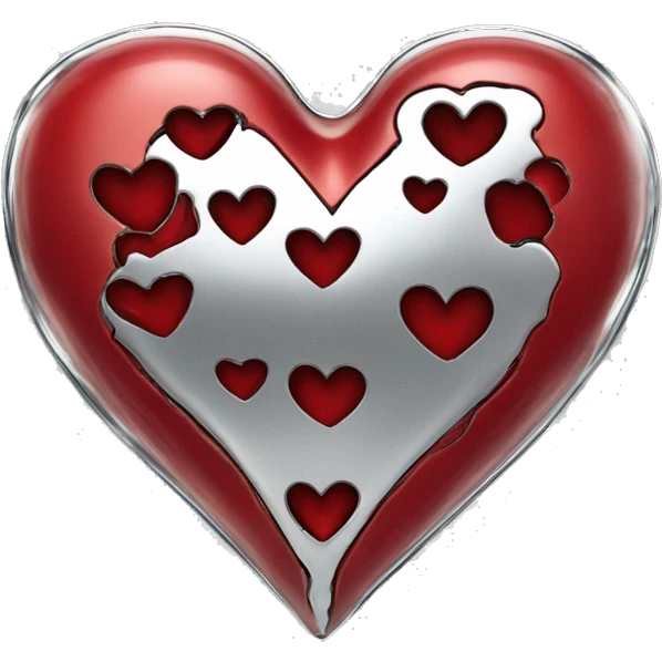 Chrome heart red emoji