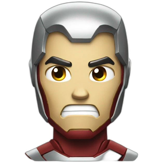 Angry iron man emoji