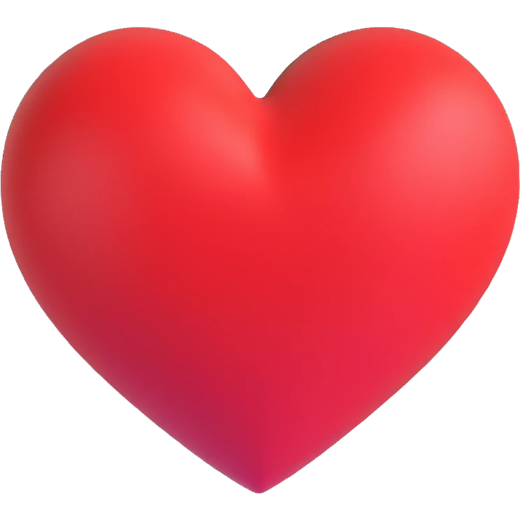 red heart emoji