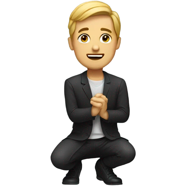 man on one knee emoji