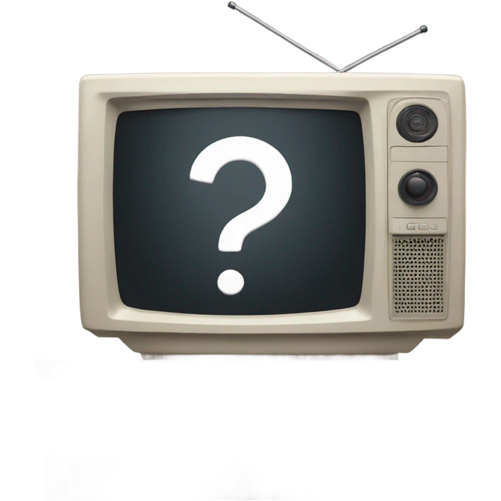 tv and question mark emoji