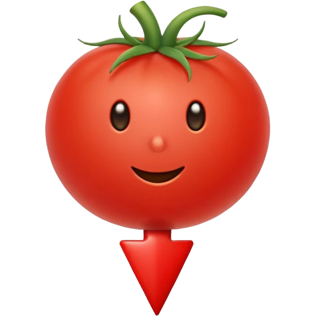 tomato cursor with a pointer emoji