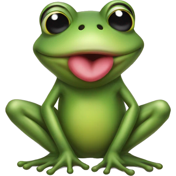 frog blowing a kiss heart emoji