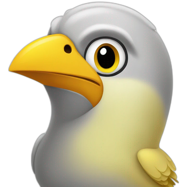 yellow flappy bird looking to the right emoji