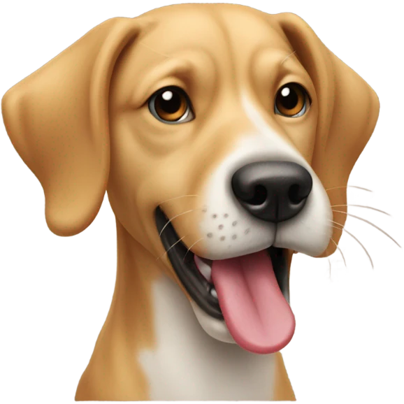 Dog licking emoji