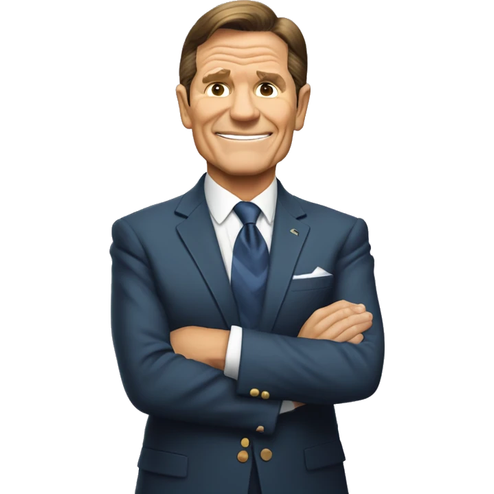 Kenneth Copeland with crossed arms  emoji