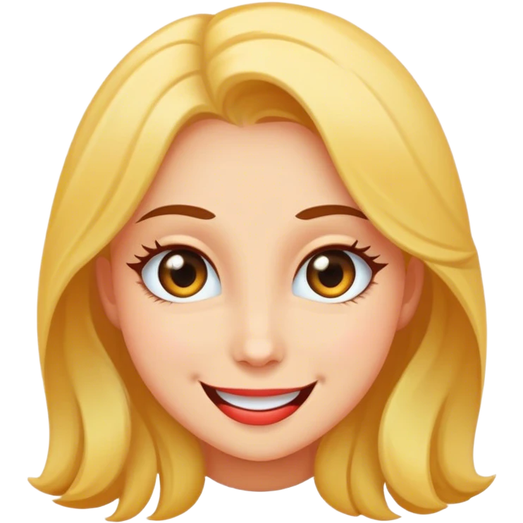 Flirty smile emoji