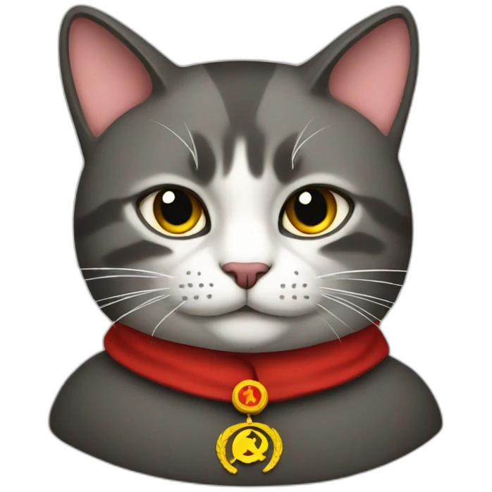 communist cat emoji