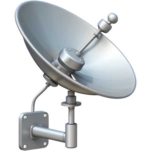 Small Satellite dish on a wall emoji