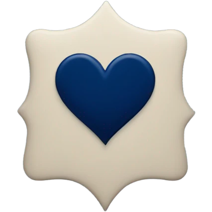 navy blue heart emoji