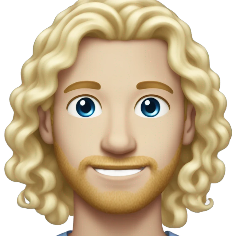 light curl blonde 30yo man blue eyed pale skin emoji