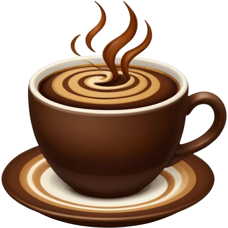 plain Coffee without Saucer, Brown Cup, no saucer. emoji