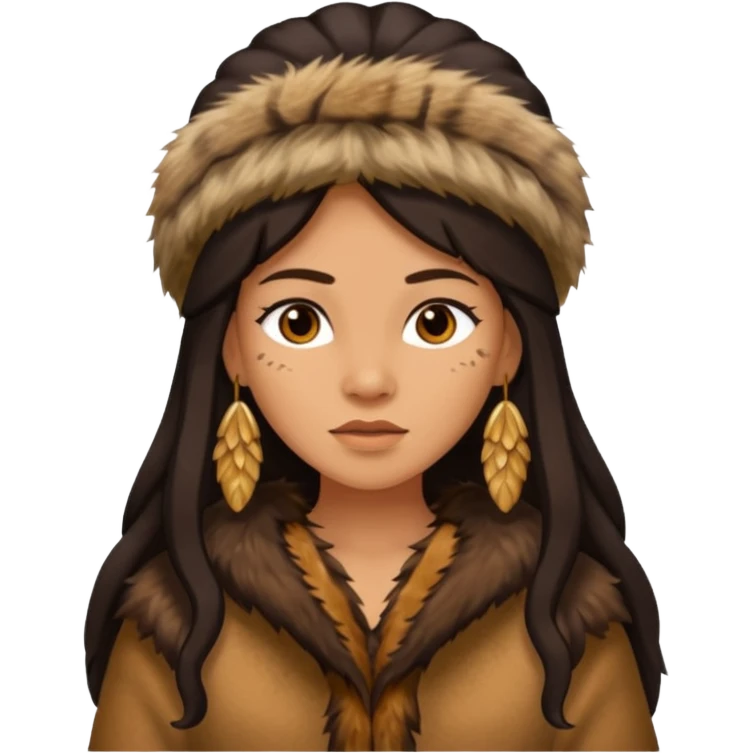 stone age woman emoji