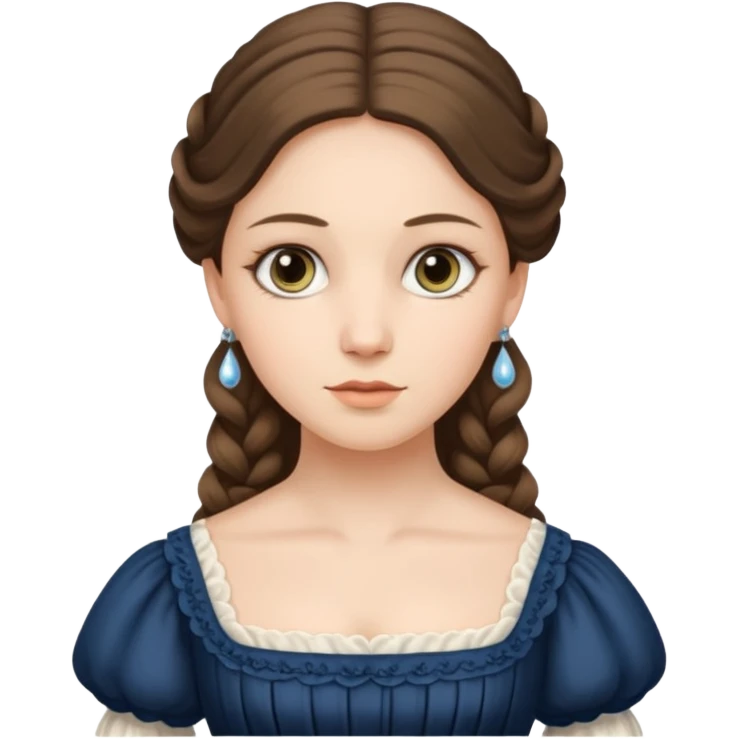 1800's american female emoji