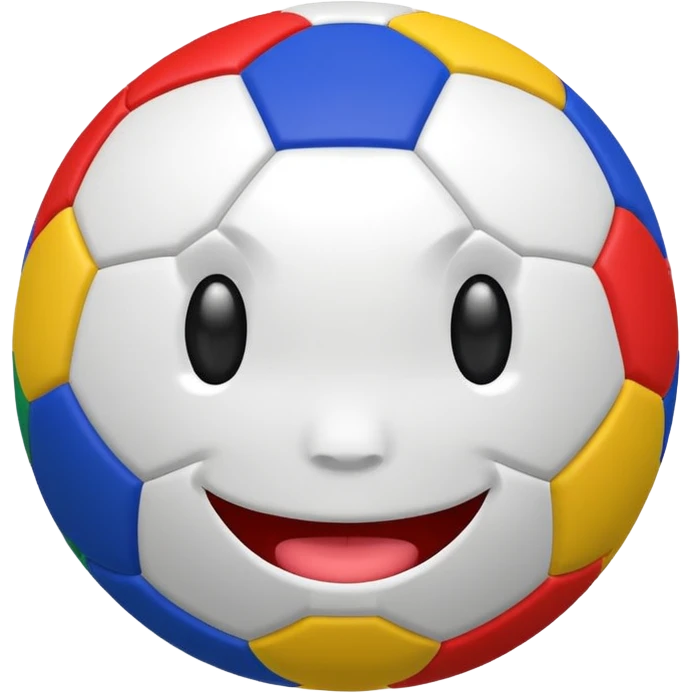 BALON DE FUTBOL CON CARAS emoji