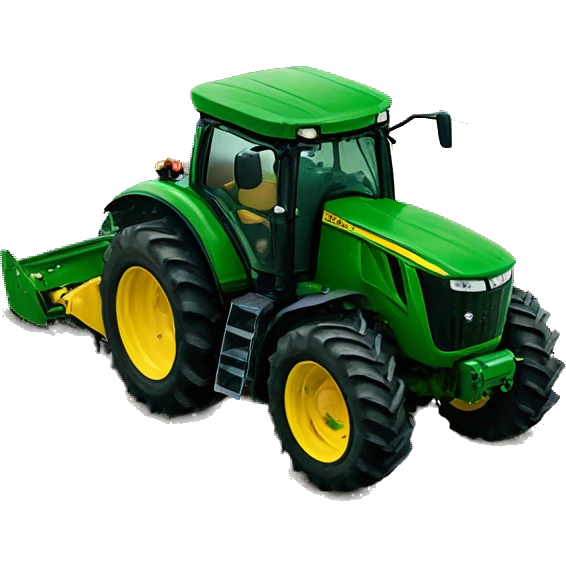 John deer tractor in a field emoji