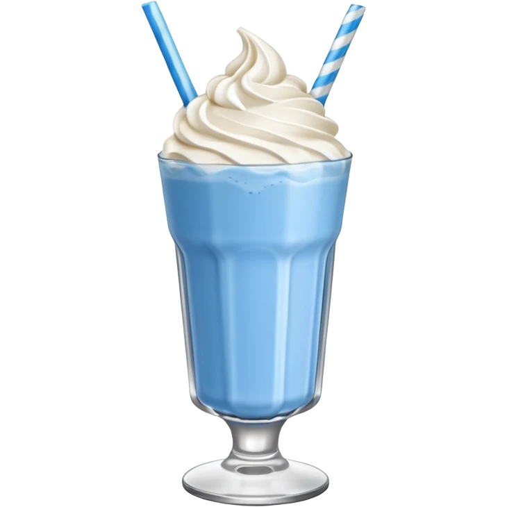 Make a blue milkshake emoji emoji